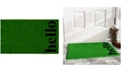 Home & More Vertical Hello 17" x 29" Coir/Vinyl Doormat